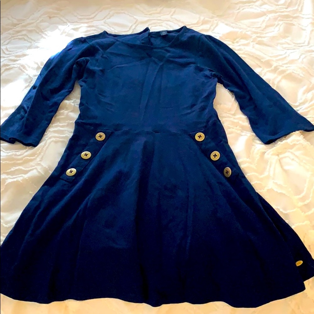 Tommy Hilfiger Navy Dress with Gold buttons